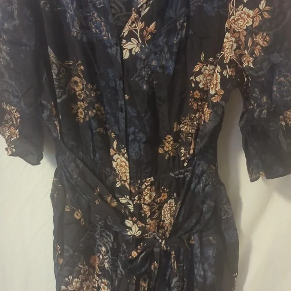 Anthropologie x Kachel floral satin jumpsuit - Picture 4 of 13